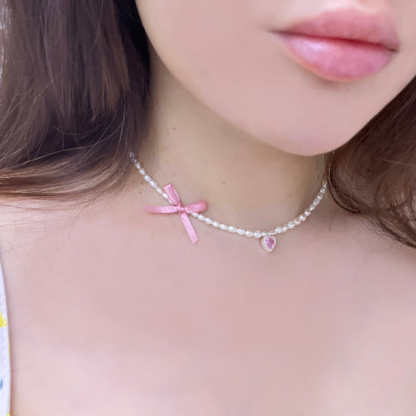 HANDMADE Pearl Necklace 925 Sterling Silver