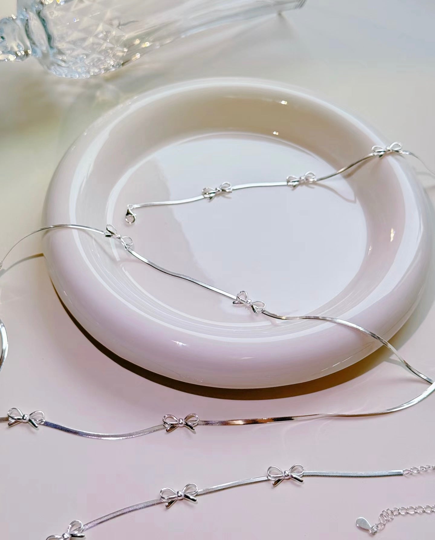 Snake Chain Bow Bracelet 925 Sterling Silver (Copy)