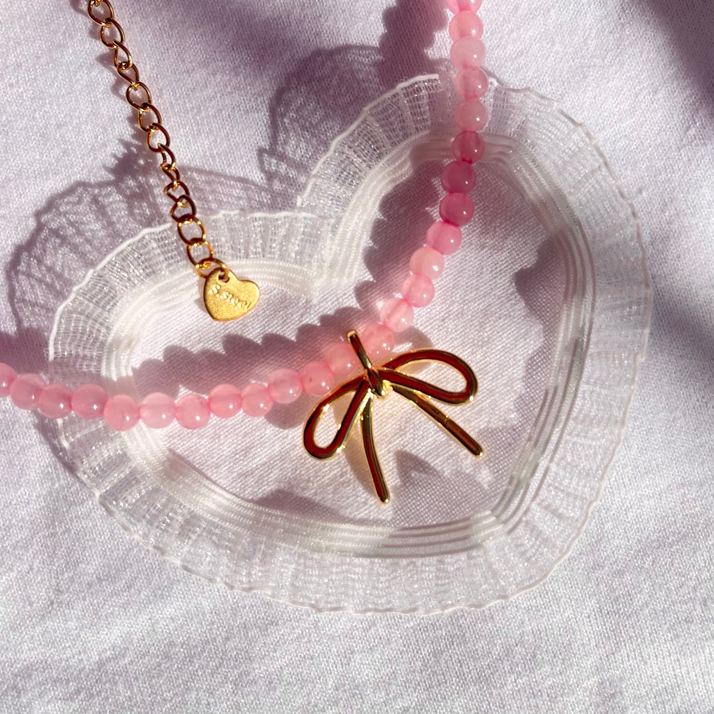 HANDMADE Rose Quartz Necklace For Self Love