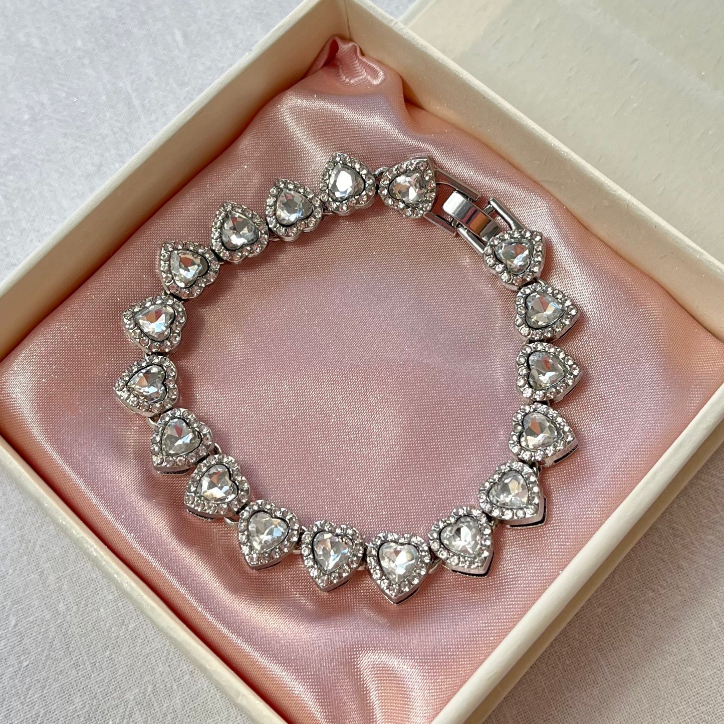 Heart Tennis Bracelet