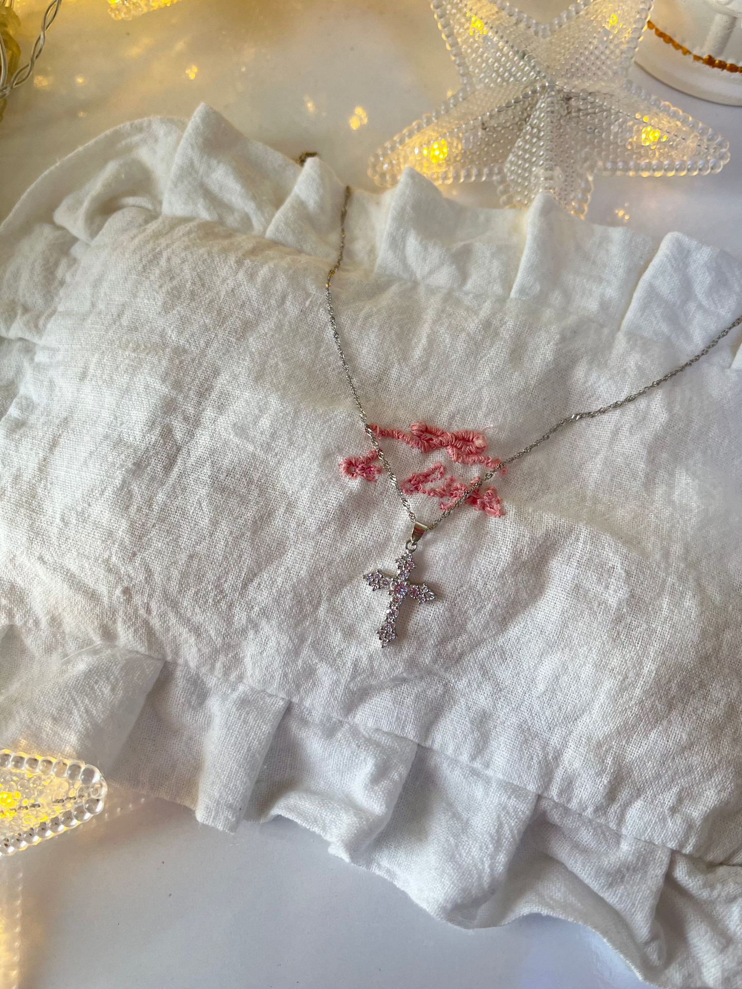 925 Silver Cross Necklace