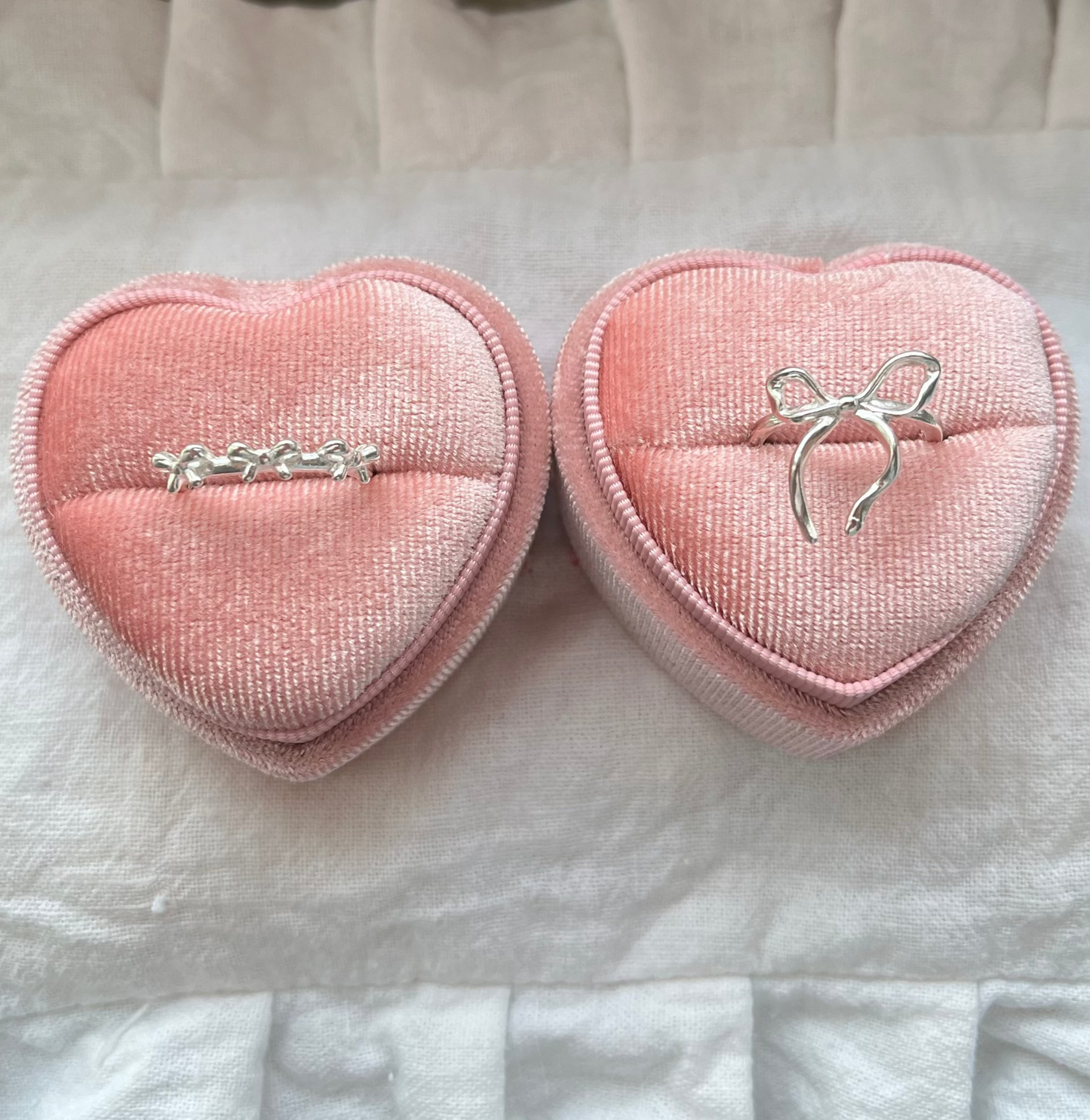 Bow Ring Set 925 Silver