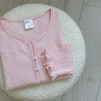 Organic Cotton Sleepwear White/Pink