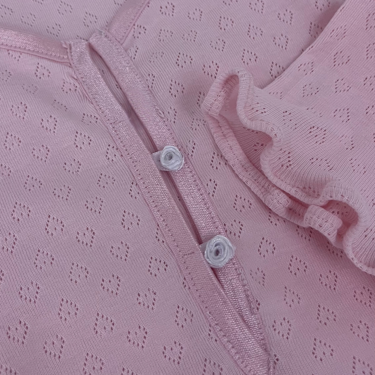 Organic Cotton Sleepwear White/Pink