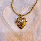 Vintage Locket Necklace (photos sealed with resin)