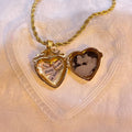 Vintage Locket Necklace (photos sealed with resin)