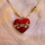 Chocolate Box Locket Necklace (photos sealed with resin)
