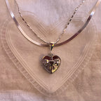 Candy Box Locket Necklace 925 Sterling Silver (photos sealed with resin)