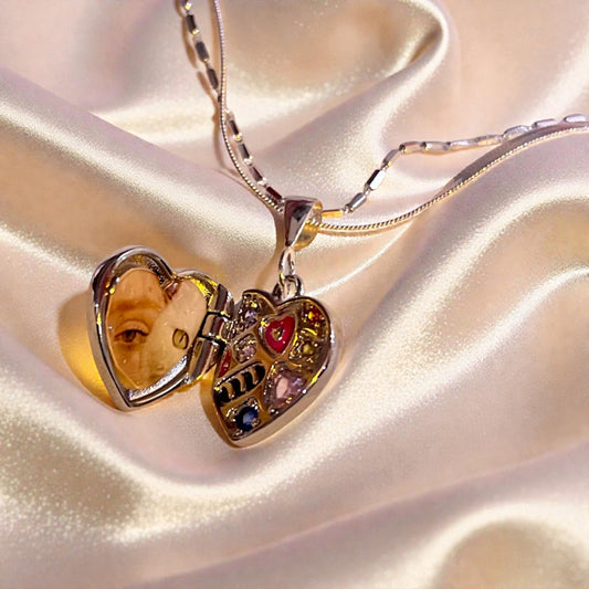 Candy Box Locket Necklace 925 Sterling Silver