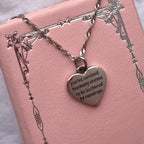 Quote Necklace 925 Sterling Silver