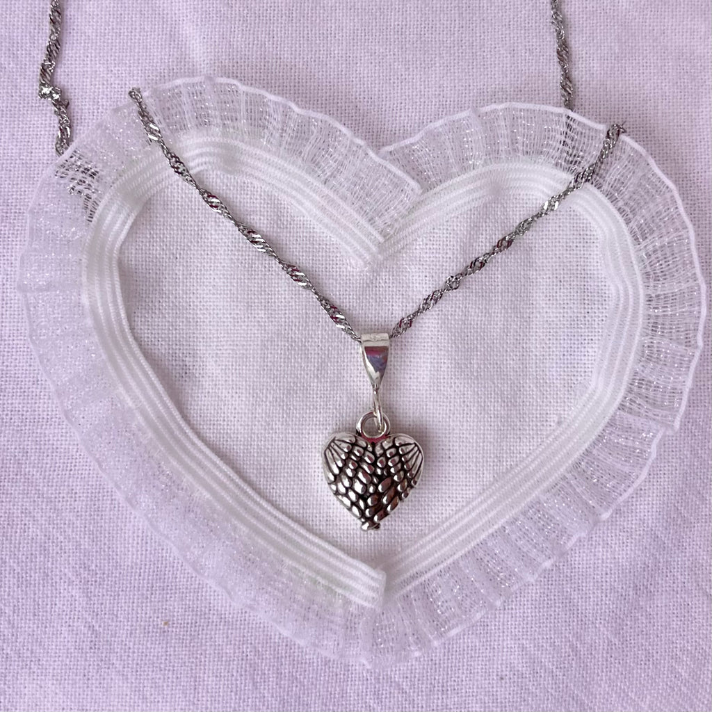 Heart Quote Necklace 925 Sterling Silver