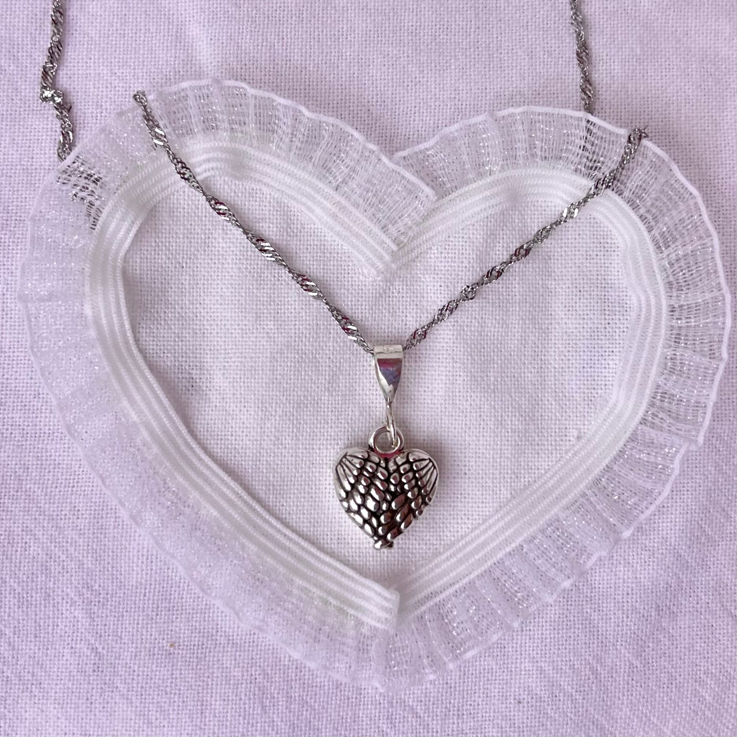 Heart Quote Necklace 925 Sterling Silver