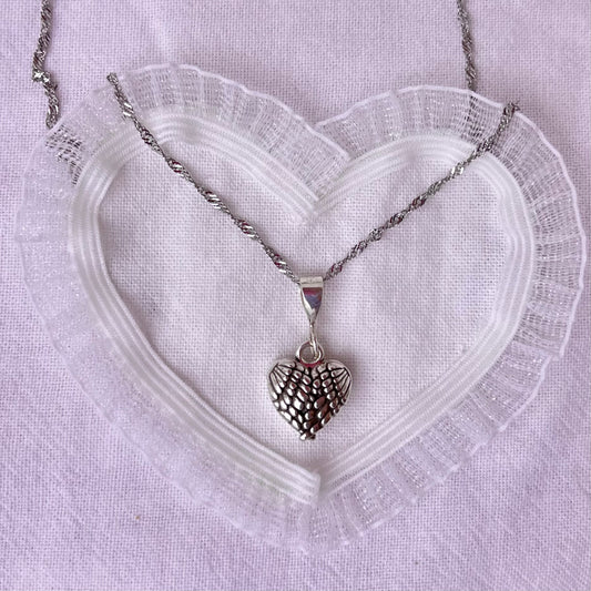 Heart Quote Necklace 925 Sterling Silver