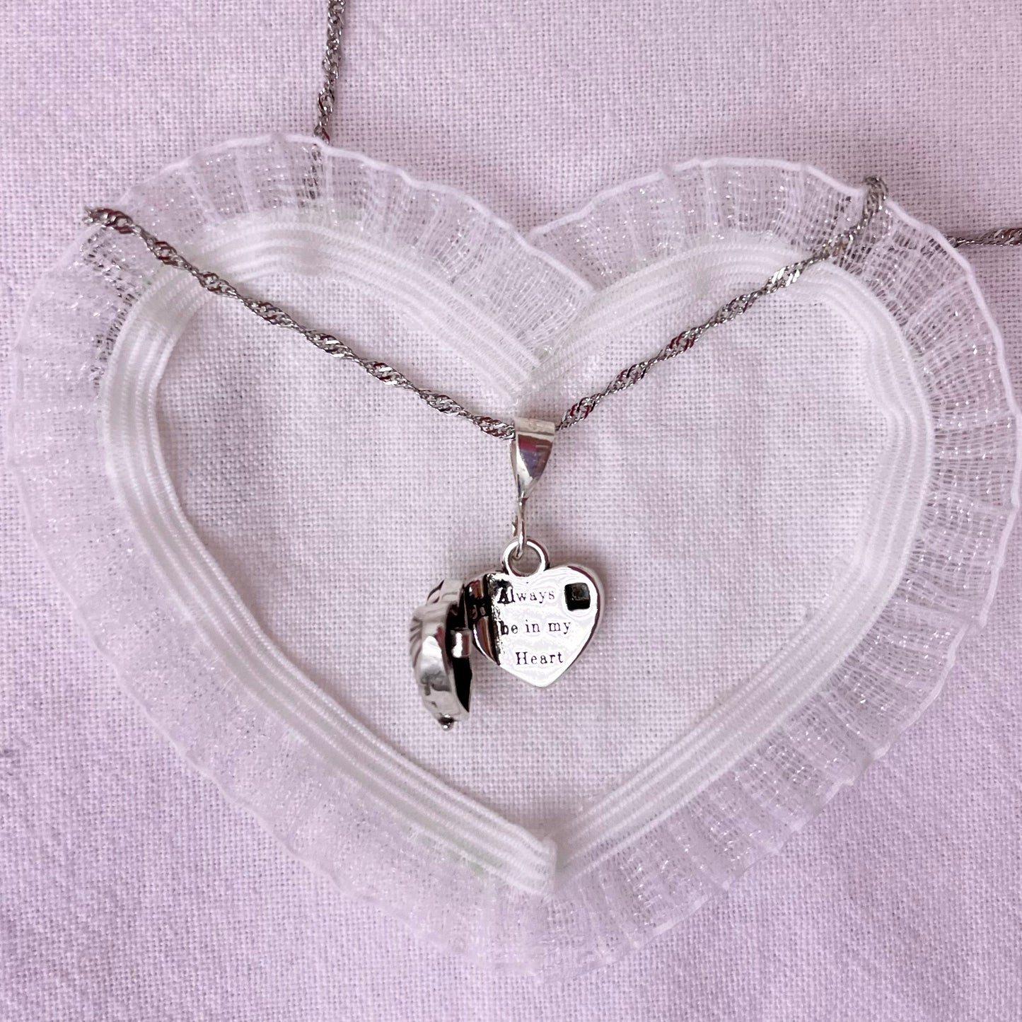 Heart Quote Necklace 925 Sterling Silver