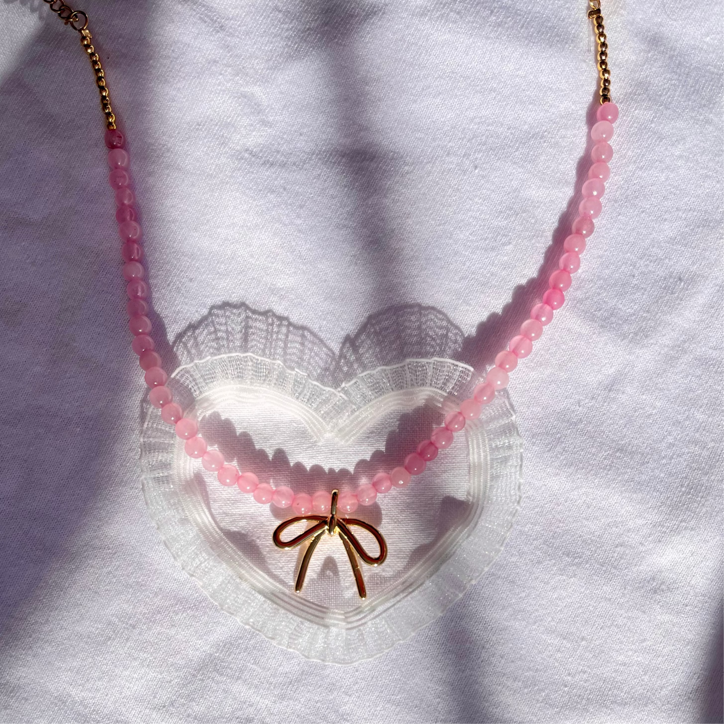 HANDMADE Rose Quartz Necklace For Self Love