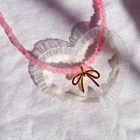 HANDMADE Rose Quartz Necklace For Self Love