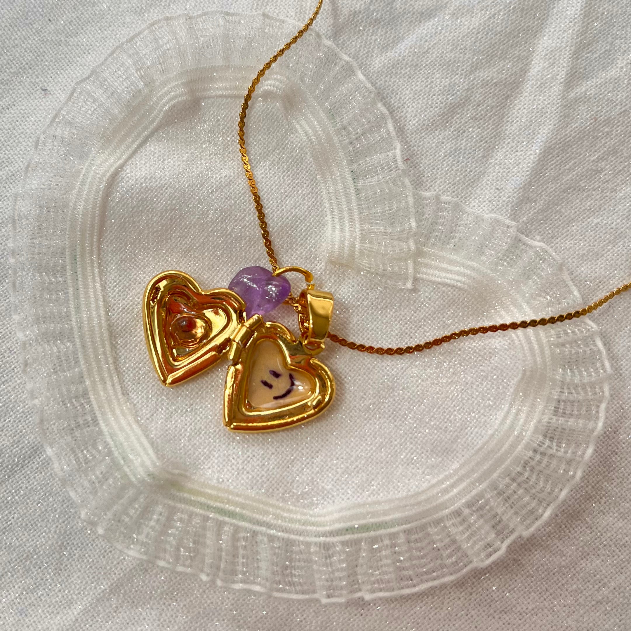 Amethyst & handwritten note / Ready to Ship