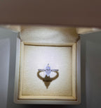 Moissanite Ring - GRA Certified - Pass Test Diamond Pen