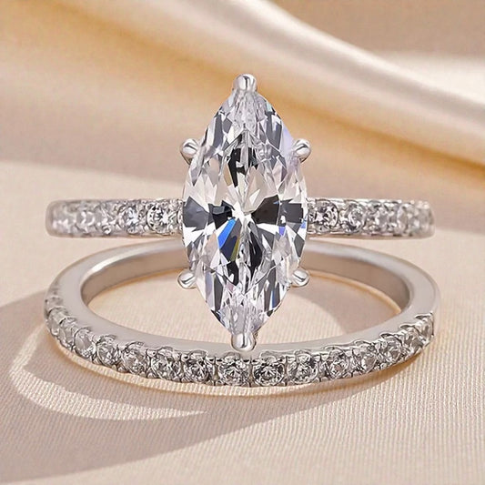 Moissanite Ring - GRA Certified - Pass Test Diamond Pen