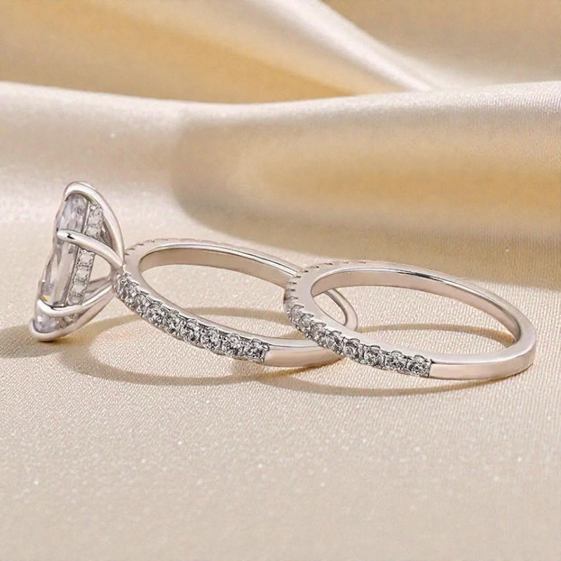 Moissanite Ring - GRA Certified - Pass Test Diamond Pen