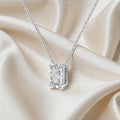 Lab Created Sapphire Clear Necklace