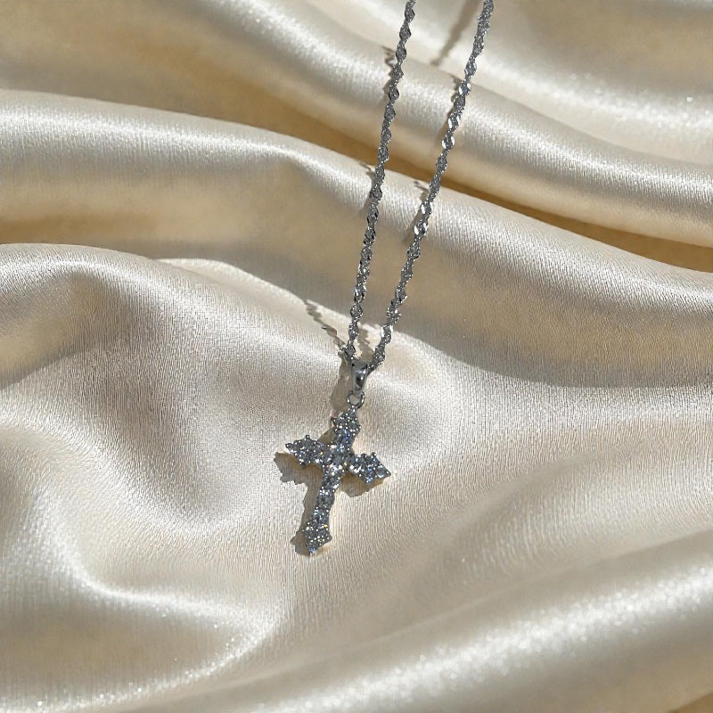 925 Silver Cross Necklace