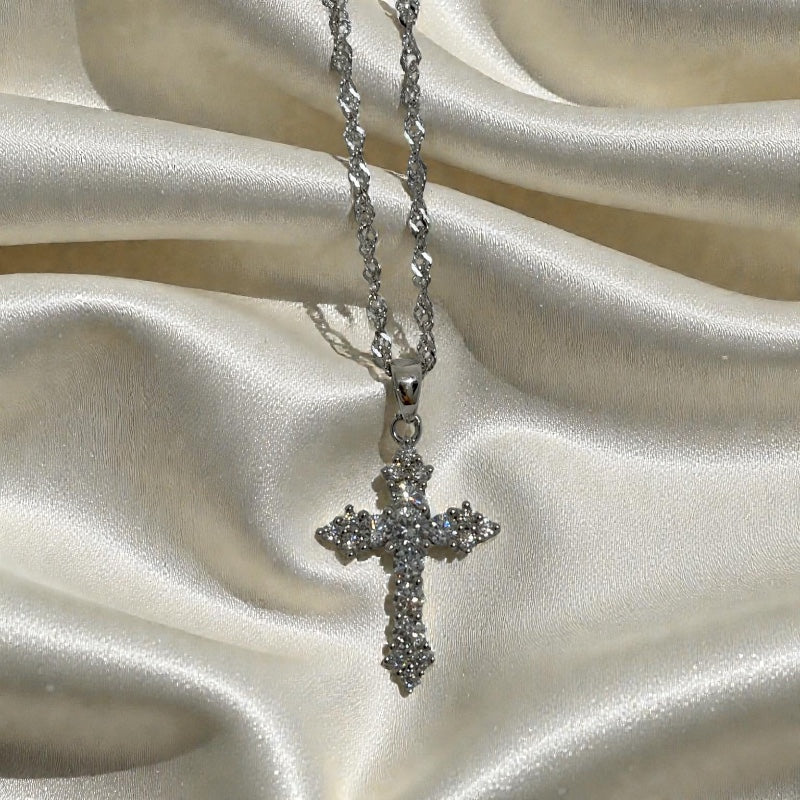 925 Silver Cross Necklace