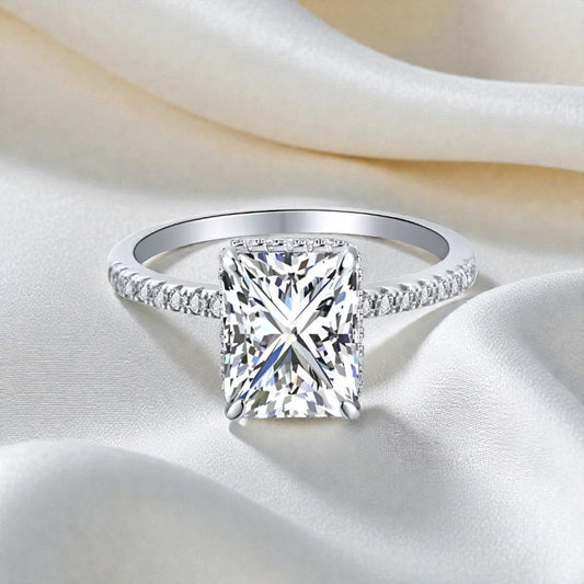 Lab Created Sapphire Ring Clear