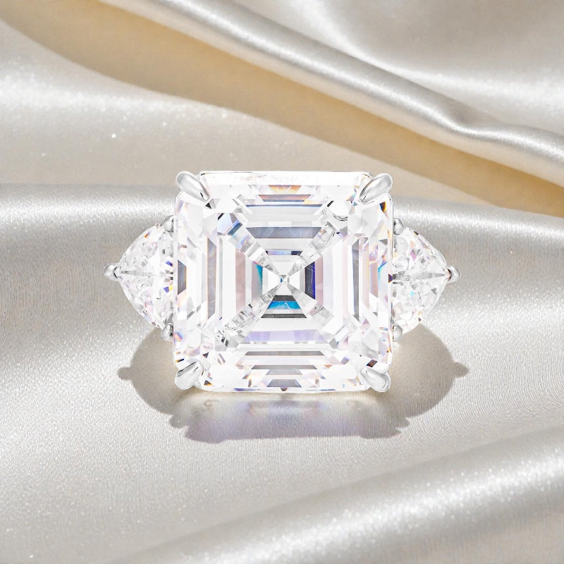 7 Carats Asscher Cut Ring
