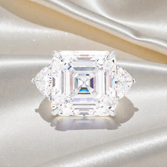 7 Carats Asscher Cut Ring