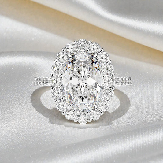7 Carats Oval Cut Ring
