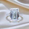 7 Carats Emerald Cut Ring