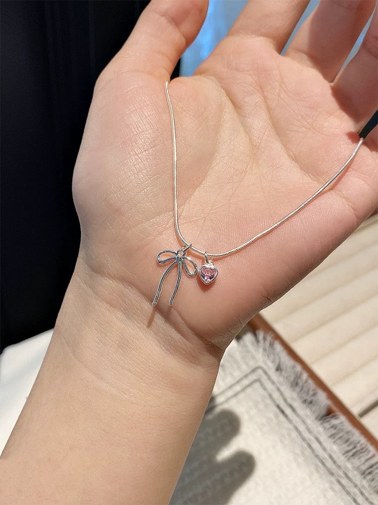 925 Silver deLight Bow Chain Necklace