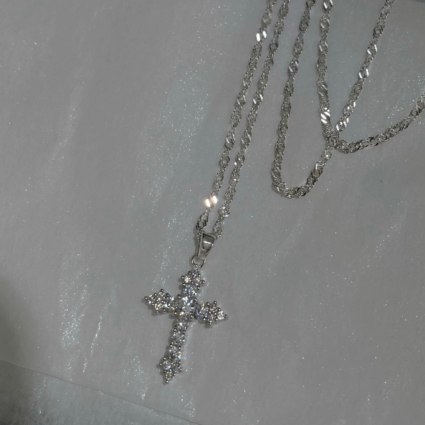925 Silver Cross Necklace