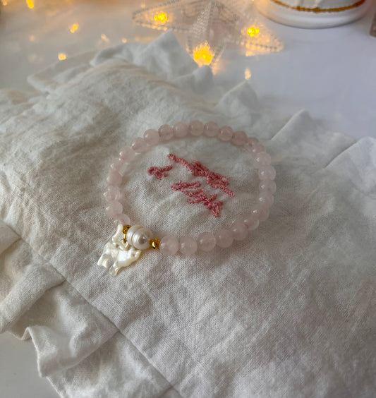 HANDMADE Rose Quartz Bracelet For Self Love