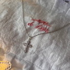 925 Silver Cross Necklace