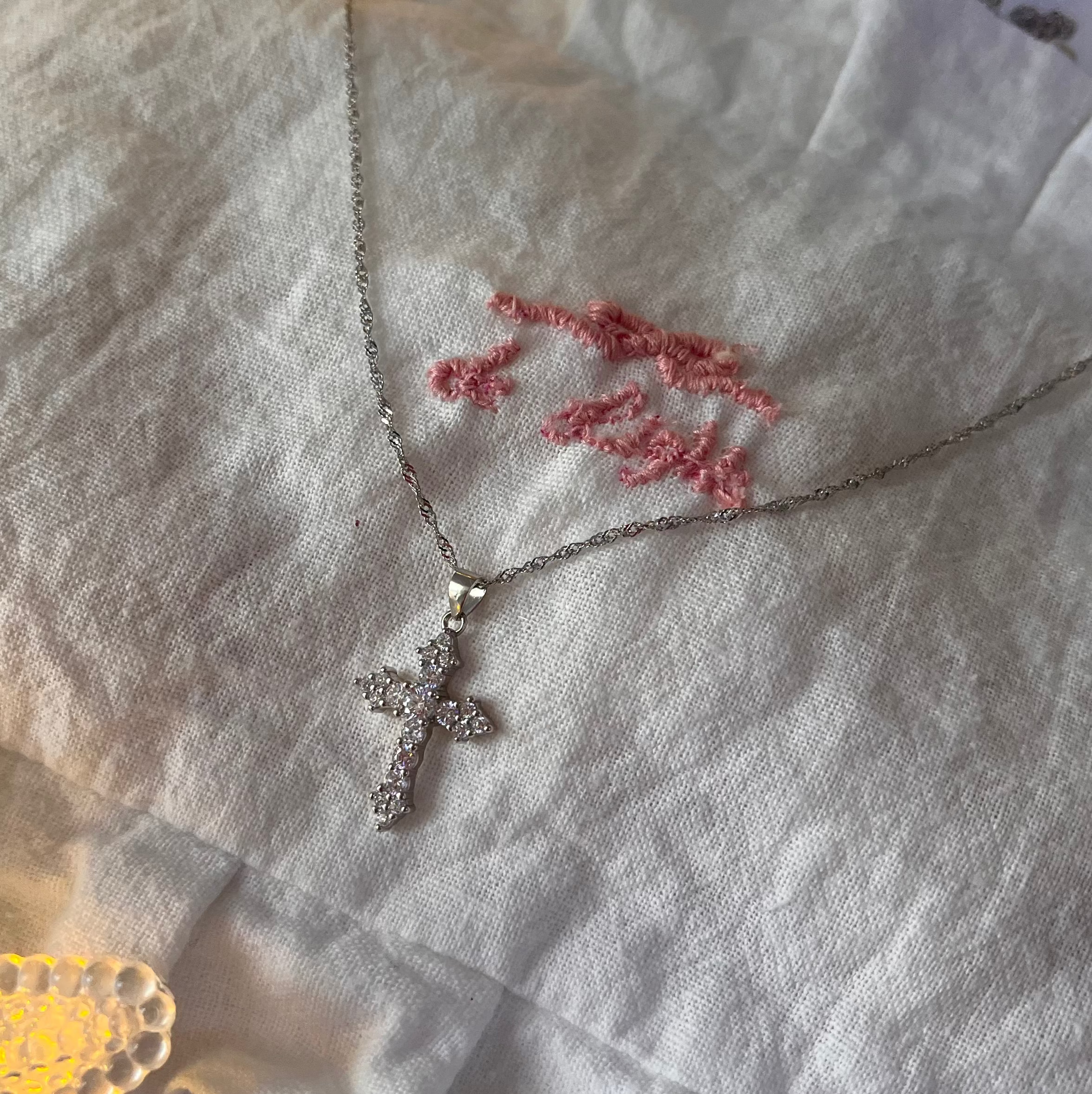 925 Silver Cross Necklace