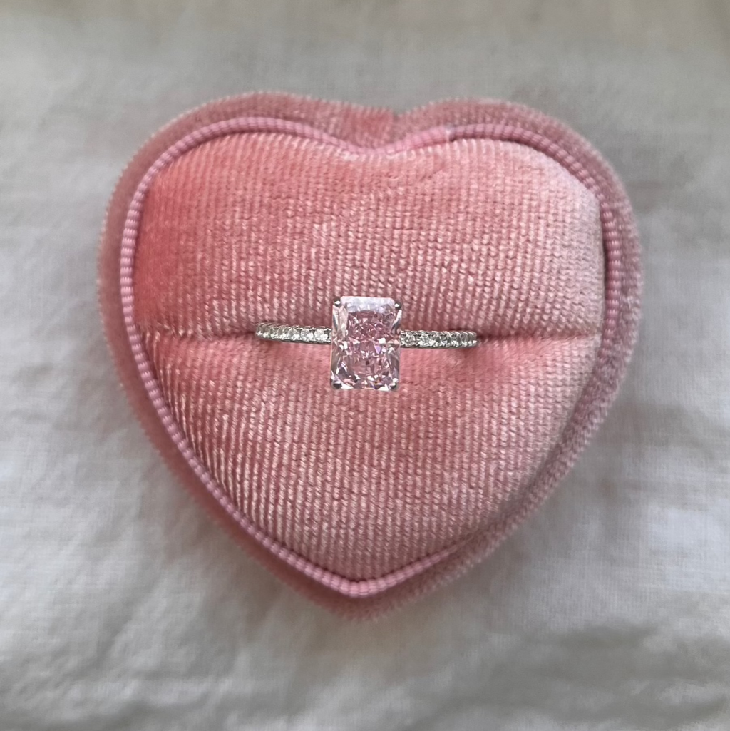 Lab Created Sapphire Ring Pink
