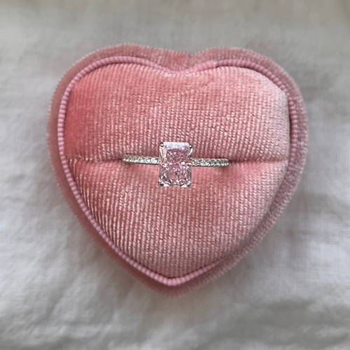 Lab Created Sapphire Ring Pink