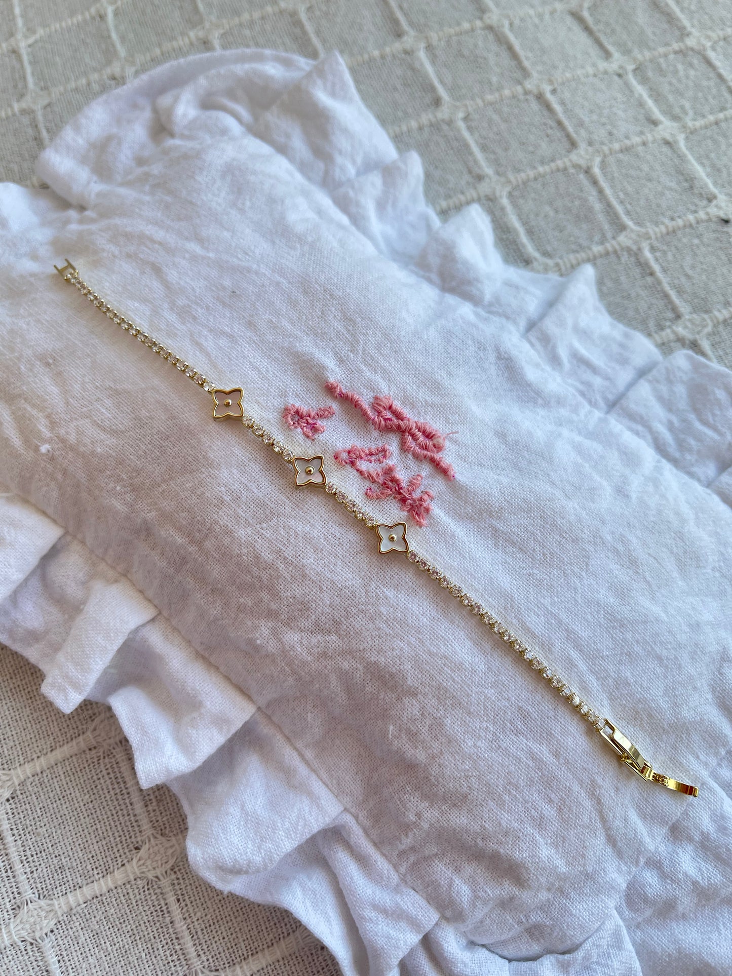 14K Filled Clover Bracelet