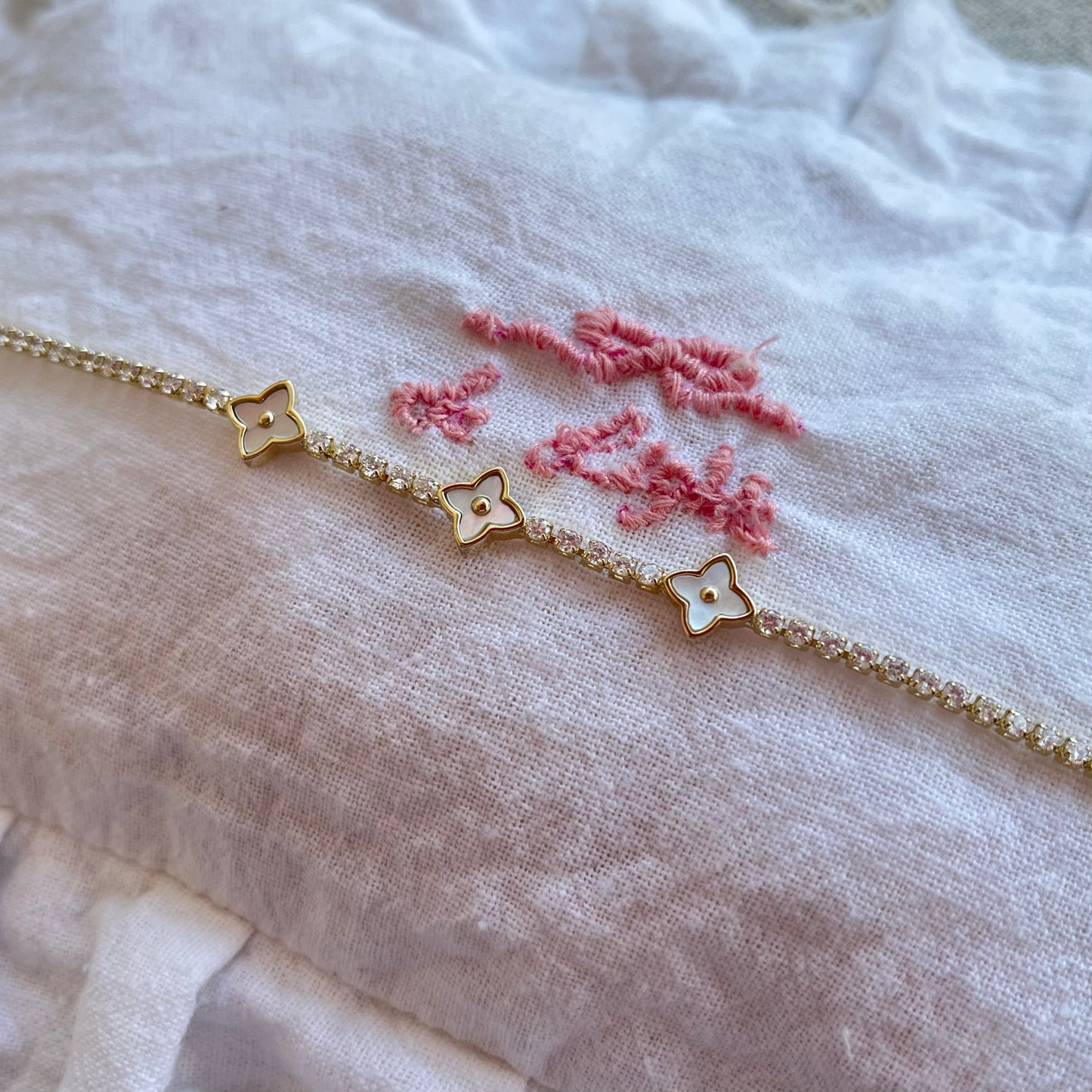 14K Filled Clover Bracelet