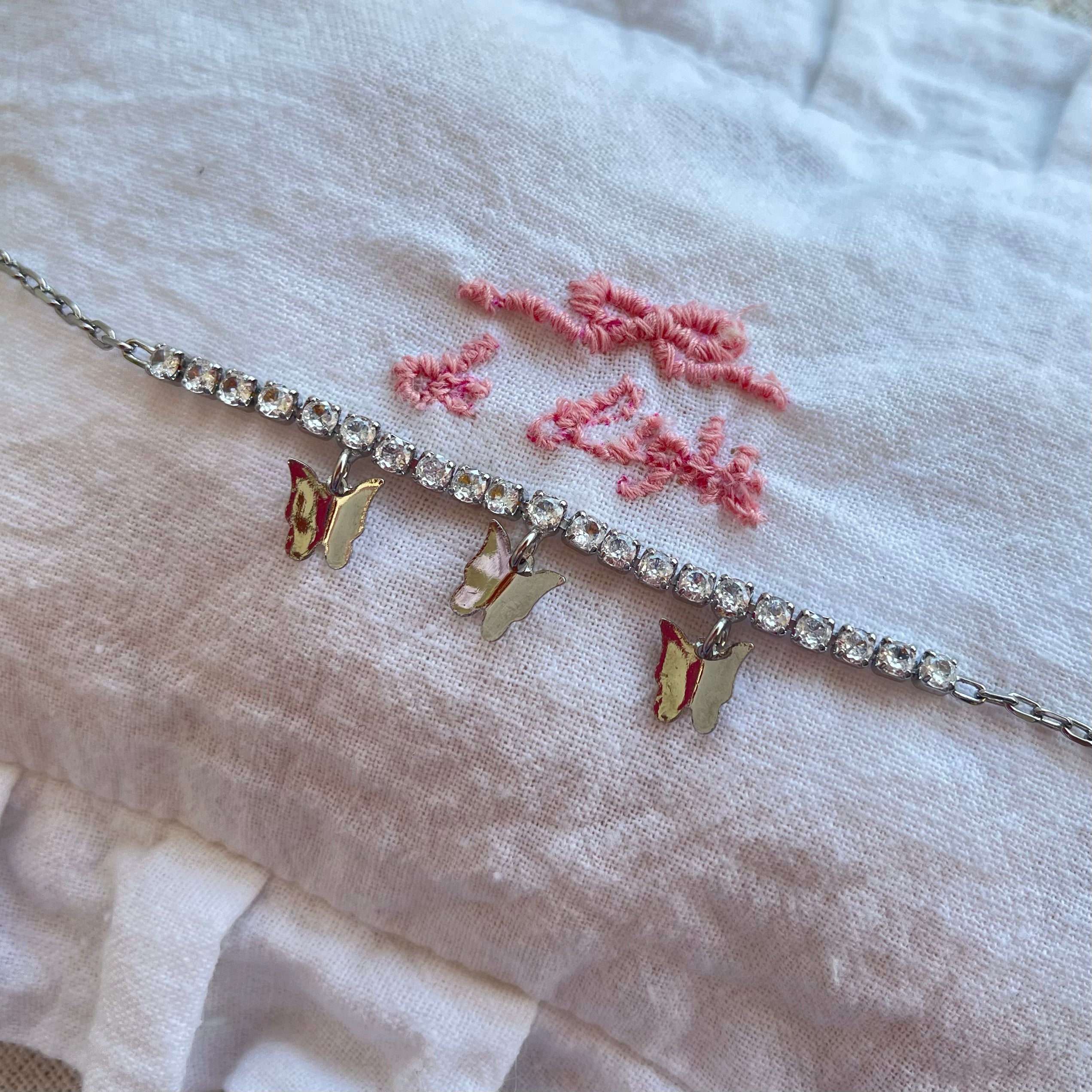 Butterfly Zirconia Bracelet