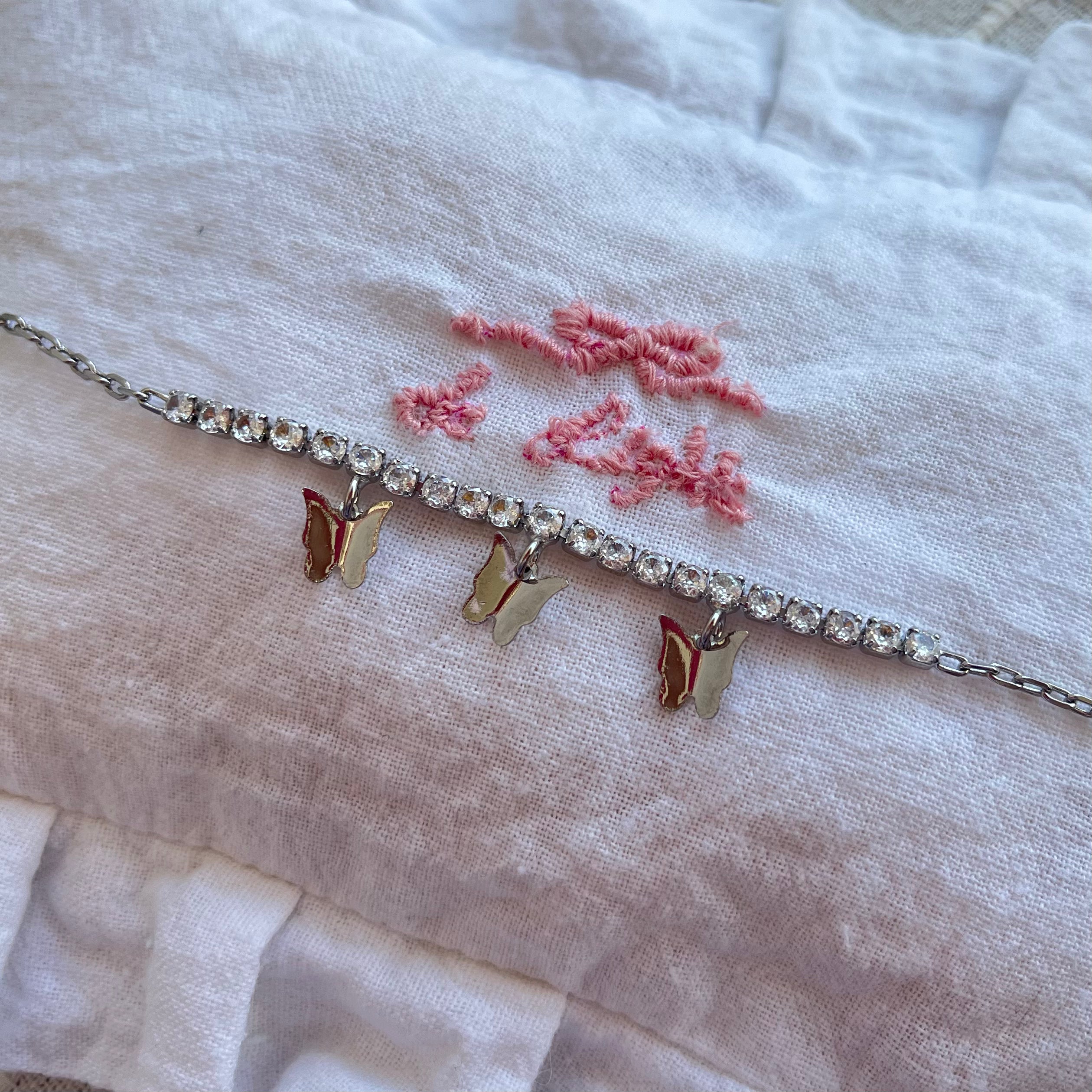 Butterfly Zirconia Bracelet