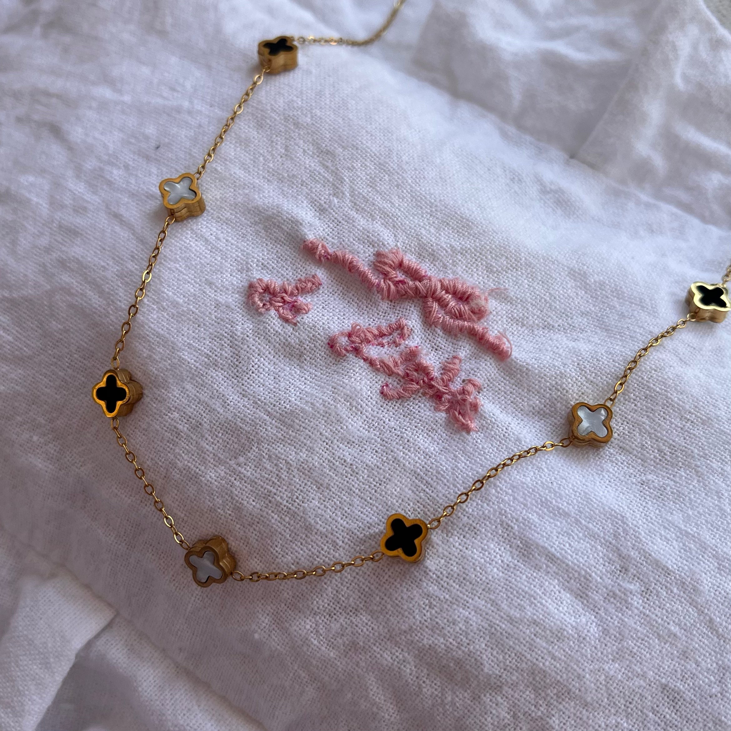 14K Filled Clover Necklace
