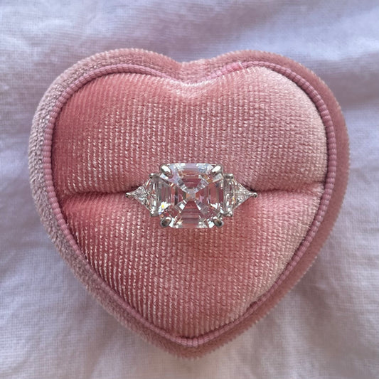 7 Carats Asscher Cut Ring