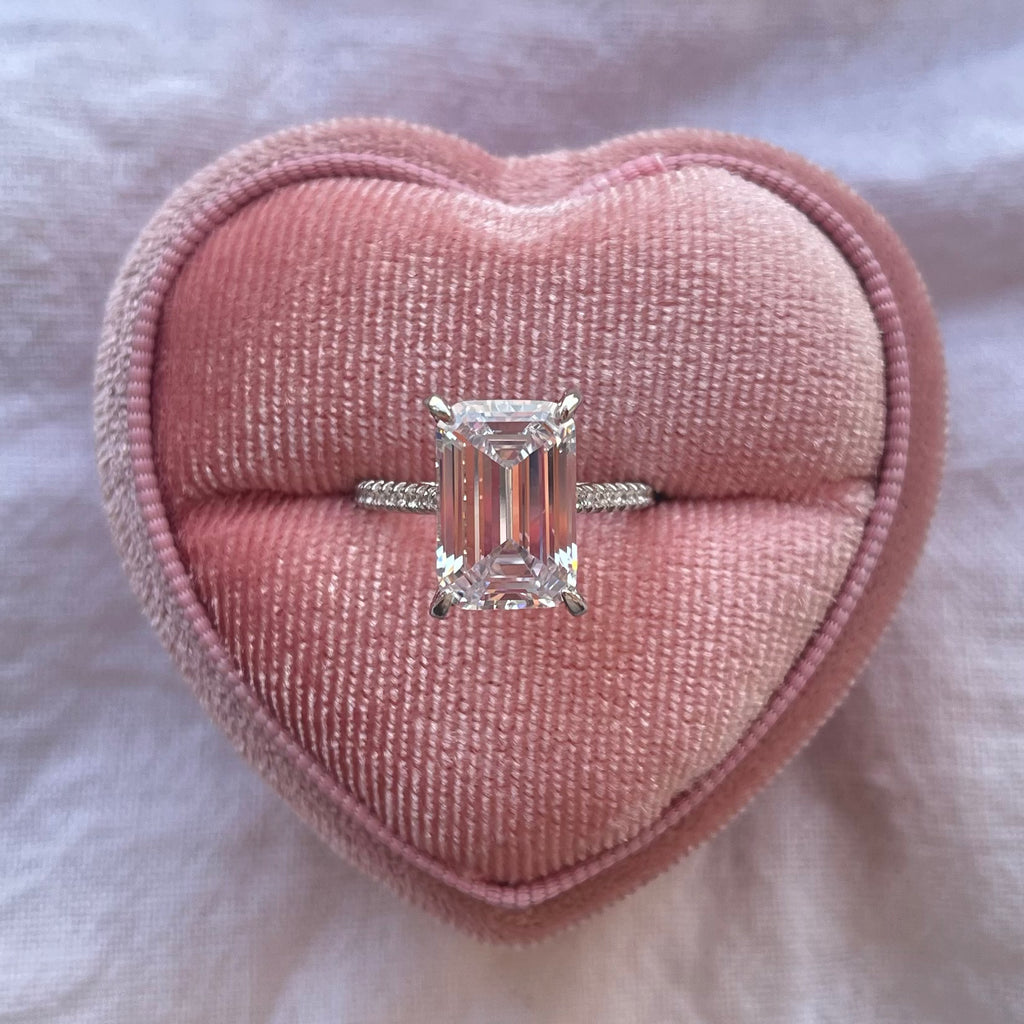7 Carats Emerald Cut Ring
