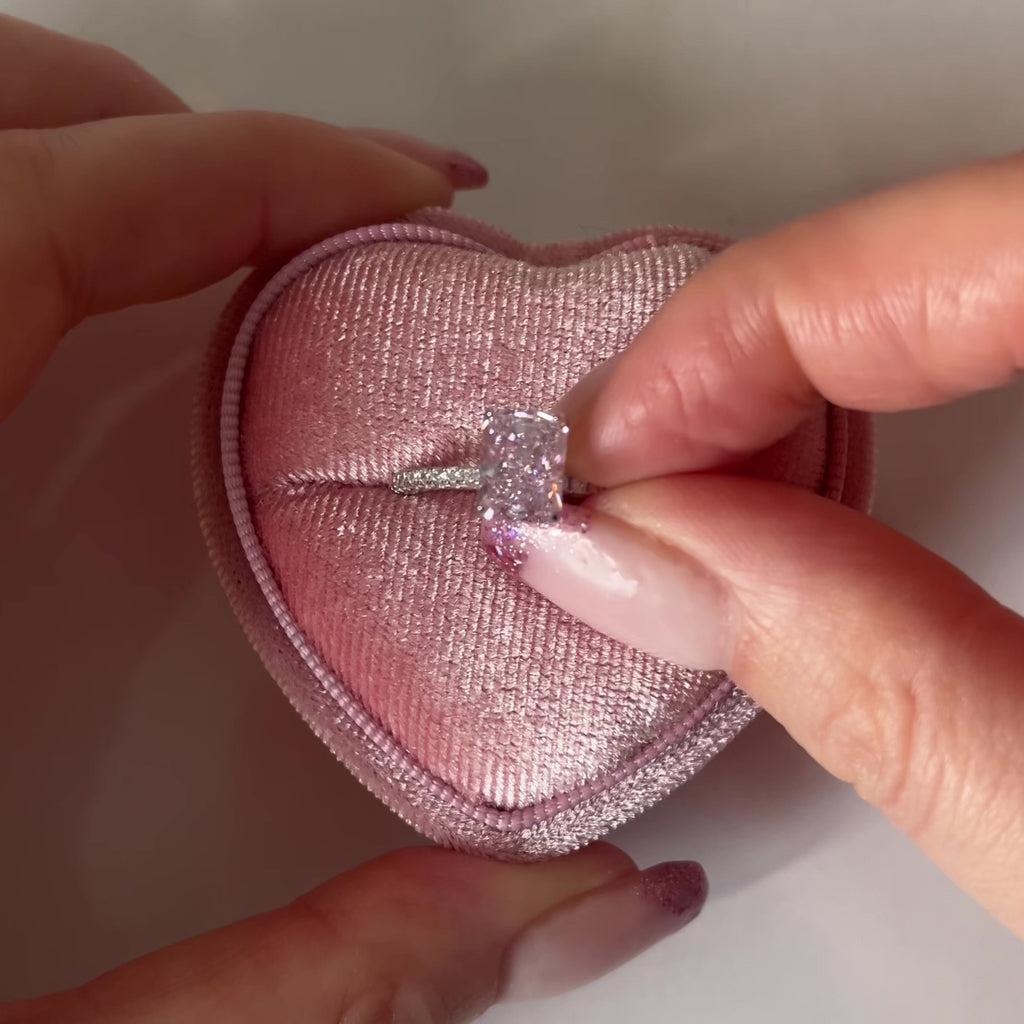 Lab Created Sapphire Ring Pink
