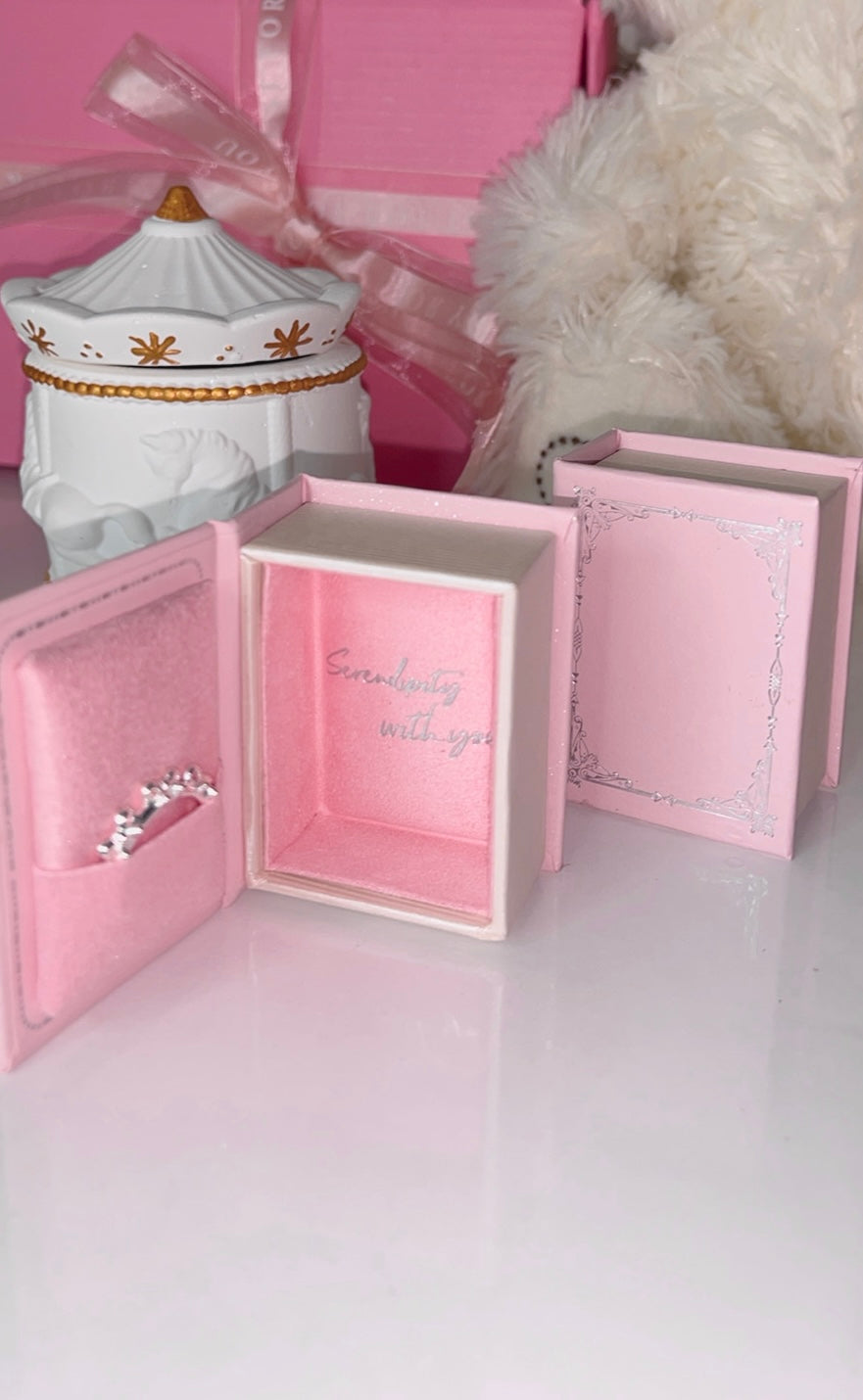 Rosa ästhetische Geschenkbox